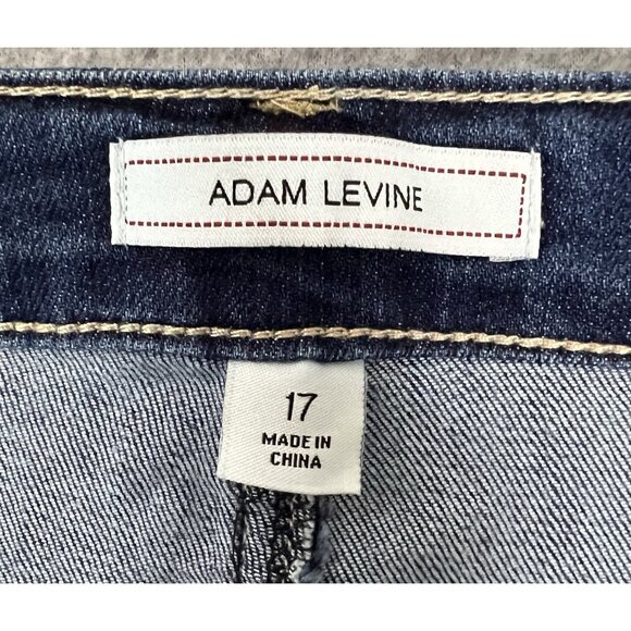 Adam Levine Skinny DENIM Jeans 17 Distressed Embroidered Lips Heart You Wish - Picture 3 of 16